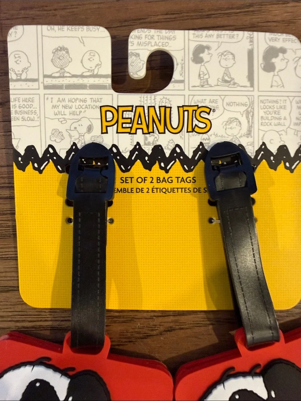 Peanuts Red Joe Cool Snoopy & Yellow Woodstock Luggage Tags - Peanuts